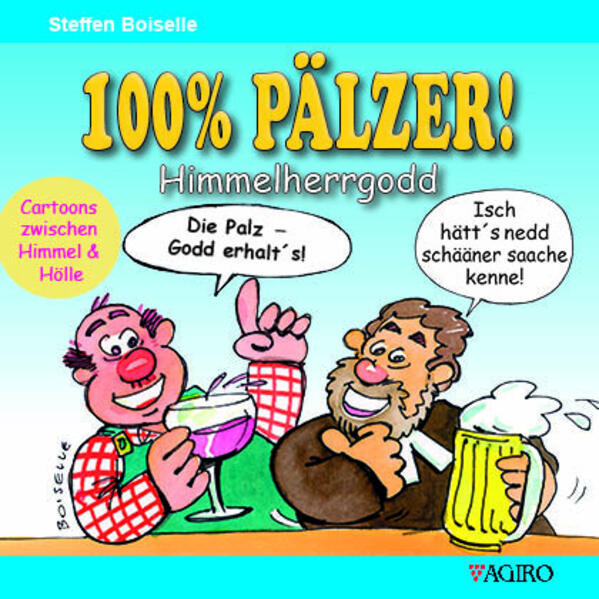 Mer sinn Pälzer! – Godd sei Donk! Die Kirche hat über Jahrhunderte das Leben, Denken und Wirken der Menschen beeinflusst, auch in der Pfalz mit ihrer wechselvollen Geschichte. Doch die hiesige Bevölkerung, durchaus bekannt für ihr kritisches Verhalten gegenüber Obrigkeiten, hat es den Religionshütern nicht immer leicht gemacht. Das belegen auch die reichlich vorhandenden Witze über Pfarrer und deren „geistreiches“ Umfeld. In dieser Broschüre finden Sie die zum wahrhaft göttlichen Thema gesammelten Cartoons aus der „100%- PÄLZER!“- Reihe von Steffen Boiselle – ein himmlischer Spaß!