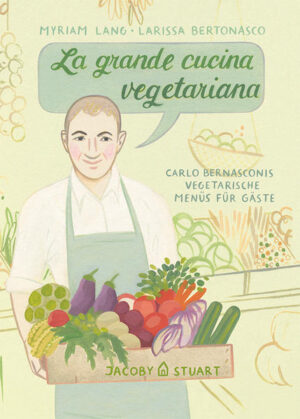 Immer wieder wurde Carlo Bernasconi nach einem vegetarischen Kochbuch mit Menüvorschlägen gefragt, denn größere vegetarische Menüs mit einer sowohl abwechslungsreichen als auch harmonisch aufeinander abgestimmten Speisenfolge zusammenzustellen - das ist schon die höhere Kunst. Und daher hat Carlo Bernasconi, der das vegetarische Restaurant Osteria Candosin in Zürich betrieben hat, eben solche Menüs für dieses Buch zusammengestellt. Neben einfachen jahreszeitlichen 3-Gänge-Menüs gibt es auch aufwendigere 5- oder 6-Gänge Menüs. Und selbstverständlich ist das Buch wieder eindrucksvoll illustriert von der wunderbaren Larissa Bertonasco, wie schon bei dem allerersten Titel unserer erfolgreichen Kochbuchreihe La Cucina verde, nunmehr in der 10. Auflage. La grande cucina vegetariana ist auch Carlos Vermächtnis, denn er hat zwar noch die Menüs zusammenstellen, das Buch vor seinem viel zu frühen Tod aber nicht mehr fertigstellen können. So haben seine Frau Jutta, seine Freunde Myriam Lang und Martin Walker sowie der Verlag und Larissa Bertonasco es nach seinen Vorgaben und in seinem Sinne zu Ende gebracht.