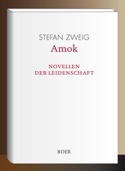 In der Rahmenhandlung der Amok-Erzählung reist der namenlose Ich-Erzähler im Jahre 1912 mit dem Überseedampfer Oceania von Indonesien nach Europa. Bei einem nächtlichen Spaziergang auf dem Deck begegnet er einem Mann, der sichtlich verwirrt und ängstlich wirkt und jede Gesellschaft auf dem Schiff meidet. Eine Nacht darauf trifft der Ich-Erzähler diesen Mann erneut auf dem Deck an. Anfangs verlegen, vertraut dieser sich ihm an und erzählt seine Geschichte - die eigentliche Handlung der Novelle. Da Stefan Zweig auf die Liste der zu verbrennenden Bücher gesetzt wurde, wurden viele Exemplare der Novelle bei Bücherverbrennungen vernichtet.