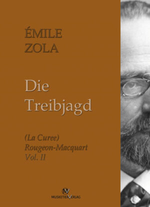 »Die Treibjagd« (1871) stellt den zweiten Teil des Rougon-Macquart-Romanzyklus' dar, der insgesamt 20 Werke umfasst. Zola strebte danach, sein zwanzigbändiges Werk zum Spiegel der modernen Gesellschaft Frankreichs zu machen. In diesem meisterhaften Roman schildert Zola das Leben einer großen Familie und der Gesellschaft unter dem Zweiten Kaiserreich in Paris anhand dreier Protagonisten, die verschiedenen Gesellschaftsschichten angehören: der skrupellose Spekulant, der heruntergekommene Junker und die gebrochene Frau aus besserem Hause. Sie alle befinden sich auf einer Treibjagd in Paris, die gekennzeichnet ist durch Glanz, Luxus, Korruption und sittliche Verkommenheit, an deren Ende sich die Hunde auf die Beute stürzen und ihren Teil davon verschlingen: die Eingeweide.