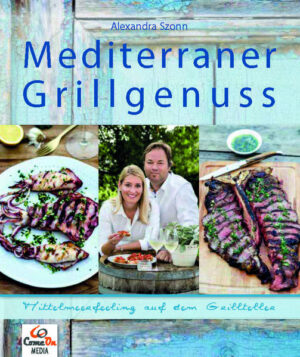 Wer liebt sie nicht, die mediterrane Küche, die mit frischen Kräutern, schmackhaftem Olivenöl und würzigem Knoblauch so herrlich nach Urlaub schmeckt? Lassen auch Sie sich von meinen kreativen, sommerlichen und unkomplizierten Grillrezepten ans Mittelmeer entführen und genießen Sie köstliche Stundenmit Freunden, der Familie oder ganz romantisch nur zu zweit. Ob schnell zubereitete Honig-Chili-Lammkoteletts, ein langsam geschmortes Ossobucco, eine nach Knoblauch und Kräutern duftende Dorade oder zarte Calamari vom Grill, hier findet jeder Liebhaber der mediterranen Küche sein Lieblingsrezept. Natürlich dürfen auch köstliche Antipasti, knackige Salate, aromatische Gemüserezepte und leckere Desserts nicht fehlen, die ihr mediterranes Grillfest komplettieren und Lust auf „Meer“ machen.