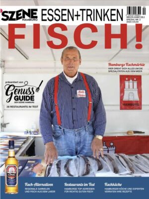 Gebacken in der Schrippe, sauber filetiert, raw like Sushi oder auf der Haut gebraten: Fisch im Norden – zwischen Alster, Elbe, Nord- und Ostsee – geht einfach immer. Wo Kabeljau, Zander und Matjes genau herkommen und wie sie verarbeitet werden, das wird den Fans immer wichtiger. Darum schauen wir mal genau hin und stellen die besten Adressen für Fisch-Foodies in Norddeutschland vor. Und: Auf bis zu 120 Seiten gibt’s Wissenswertes zu Fanggründen, erstklassigen Restaurants und L den, in denen es den frischesten Fisch gibt. Rezepte zum Sammeln gibt es ebenfalls frisch auf den Tisch. Denn wie würde es Hamburgs kultiger Dieter wohl rufen? „Fisch? Geni-Aal!“