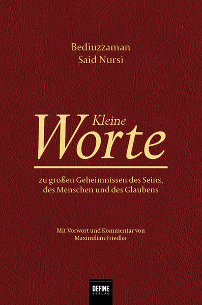 Woher kommt der Mensch? Was macht ihn aus? Was heißt Gottvertrauen, was Verkennung? Welche Aufgabe haben der Geist, das Herz und die Vernunft? Sind Glaube und Vernunft Gegensätze? Wohin gehen die Geschöpfe nach ihrem Tod? Was ist die Grundveranlagung des Menschen, was ist sein Kernauftrag? Was bedeuten Gottesdienst und Bittgebet? Diese und andere vitale Fragen werden vom Lehrmeister Bediuzzaman Said Nursi (gest. 1960) aufgegriffen und mit anschaulichen Gleichnissen beantwortet. Seine „kleinen“, aber tiefschürfenden Worte laden die Leserschaft zu einer Erkenntnisreise in das Sein, den Menschen und den Glauben ein.