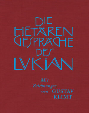 Lukian ist ein geistreicher Spötter, der mit feiner Ironie und deftigem Humor erzählt, wie im alten Griechenland »gewisse Damen« um die Gunst der Männer kämpften. Im Mittelpunkt seiner berühmten Episoden stehen Eifersucht, Begierde, Liebe, Macht und Geld. Dieses Meisterwerk der antiken Literatur wurde von Gustav Klimt illustriert und mit 15 großformatigen Bildern versehen. Die von uns neu aufgelegte Ausgabe basiert auf der äußerst seltenen Vorzugsausgabe aus dem Jahre 1907.