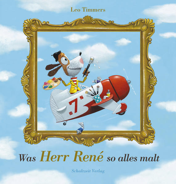 "Das hier ist kein Apfel" so lautet ein berühmt gewordenes Bild von Rene Magritte. Und mit diesem Bild beginnt auch dieses Kinderbuch über einen malenden Hund mit dem seltsamen Namen "Herr René". Alles was Herr René malt, sieht aus als wäre es echt. Eines Tages wird es dann tatsächlich echt! Potzblitz, denkt da der Maler Herr René, und malt sich von da an alles, was er braucht, einfach herbei: einen Apfel, ein Auto, ein Kreuzfahrtschiff, ein Flugzeug .... und er malt weiter und weiter. Er braucht ja noch so viele Sachen! Und alles muss er unbedingt sofort haben! Bis er eines Tages sich einen unbezahlberen Wunsch nicht mehr erfüllen kann, da kommt er ins Grübeln ob seine Habgier so wirklich der richtige Weg war... Der Name Herr René für den malenden Hund ist keineswegs zufällig gewählt. Er spielt auf den belgischen Künstler Rene Magritte an. Rene Magritte wollte die Wirklichkeit hervorheben und klarstellen, dass ein Bild eben nur ein Bild ist, und niemals der Wirklichkeit entsprechen kann. Egal, wie schön zum Beispiel ein Apfel gemalt ist – man kann ihn nicht essen. Dieses zauberhafte Kinderbuch erzählt eine wunderbare und lehrreiche Geschichte, die Kinder fasziniert. Das Kinderbuch ist zwar eine Hommage an den Surrealismus und an den Maler Rene Magritte, aber es ist zugleich eine Liebeserklärung an die schönen Künste als auch an die eigenen Talente, die in jedem von uns schlummern. Eine Botschaft und Erinnerung daran, sich selbst und seine Träume niemals zu vergessen und diesen treu zu bleiben, um seine wahre Berufung zu finden und zu leben. Genre: Rene Magritte Bilder / Bilderbuch / Rene Magritte Kinderbuch, Vorlesebuch ab 4 Jahren