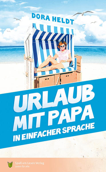 Christine freut sich auf ihren Urlaub. Zusammen mit ihrer Freundin Dorothea will sie nach Norderney. Dort baut ihre Freundin Marleen gerade eine alte Kneipe zu einer schicken Bar um. Christine und Dorothea sollen beim Umbau helfen. Aber dann muss Christine ihren Papa Heinz mitnehmen. Heinz weiß immer alles besser. Kann das noch ein schöner Urlaub werden? Vormittags werden wir also für Marleen arbeiten. Nachmittags können wir dann am Strand liegen und Urlaub machen. Das ist unser Plan. Das heißt - das war unser Plan. Dann ruft meine Mutter an. „Hallo, Christine“, ruft sie ins Telefon. „Stell dir vor, ich habe einen Termin für meine Knie-Operation bekommen.“ Ich freue mich für sie. Meine Mutter wartet schon lange auf diesen Termin. Aber dann sagt meine Mutter: „Dein Vater kann natürlich nicht allein zu Hause bleiben. Er kommt ohne mich gar nicht zurecht. Kann er nicht mit dir in den Urlaub fahren?“ „Urlaub mit Papa“ ist nach „Ausgeliebt“ der zweite Roman von Dora Heldt in Einfacher Sprache. Eine Familiengeschichte mit ganz viel Herz.