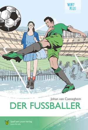 „Wer ist das Mädchen?“, fragt seine Mutter. „Sie heißt Sophie“, sagt Karim. „Sie kommt ab und zu zum Platz.“ „Spielt sie auch Fußball?“ „Manchmal“, sagt Karim. Karim sucht Arbeit. Er kennt noch nicht so viele Leute im Dorf. Das ändert sich, als er Sophie trifft. Sie kann ihm vielleicht nicht dabei helfen, eine Arbeit zu finden. Aber sie hilft ihm bei seinem großen Traum: in einem richtigen Team Fußball spielen. Der Fußballer gehört zur neuen Buchreihe WortPlus. Die illustrierte Reihe richtet sich an Erwachsene, die erst seit Kurzem Deutsch lernen. In den Büchern werden Wortschatz und Grammatik auf Niveau A1 angewendet.