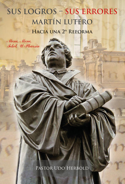 Aquí explicamos los logros de Martín Lutero (Sola Scrptura, Sola Gratia, Sola Fide, Solus Christus), pero de igual manera presentamos sin tapujos su actidud errónea hacia los judios, los anabaptistas, otros reformadores y los rebautizadores, las mujeres con aparentes artes mágicas, el bautismo, los ninos impedidos etc. A lo largo de medio milenio otra vez se han introducido a la iglesia y en la vida de los creyentes tradiciones y ensenanzas que hacen necesario que de nuevo necesitemos una nueva reforma.