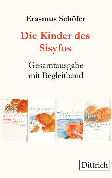 »Ein vielstimmiges, detailliertes, sprachlich gelungenes Romandokument von Balzac‘schen Ausmaßen.« Frankfurter Rundschau. Diese vier Romane Erasmus Schöfers sind phantasievolle und sprachmächtige Erzählungen aus einer heute noch wirksamen Vergangenheit: eine Geschichte der bundesrepublikanischen Linken von 1968 bis 1990. Jetzt in einer fünfbändigen Gesamtausgabe, inkl. neuem Begleitband mit ausführlichem Glossar (»Quellen des Widerstands. Die Welt der Kinder des Sisyfos 1968-1989« von Erasmus Schöfer und Jens Jürgen Korff.). Für seinen vierbändigen Romanepos »Die Kinder des Sisyfos« erhielt Erasmus Schöfer 2008 den Gustav-Regler-Preis.