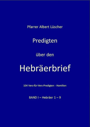 Ausführlicher als jedes andere Buch des Neuen Testaments enthüllt der Hebräerbrief das gegenwärtige hohepriesterliche Amt des Menschensohnes in der Herrlichkeit zur Rechten des VATERS, des HERRN JESUS CHRISTUS, der die Gläubigen völlig zu erretten vermag von der Schuld der Sünden, der Macht der Sünde und schließlich von der Gegenwart der Sünde bei deren Heimgang. Durch Seine Fürbitte sollten sie Überwinder werden, die bei Seinem Kommen in großer Kraft und Herrlichkeit mit Ihm kommen, um auf Seinem Thron mit Ihm zu regieren, wie Er jetzt auf Seines VATERS Thron regiert.