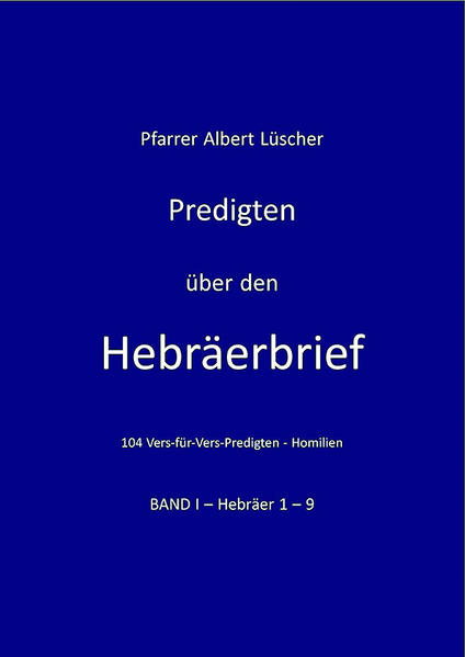 Ausführlicher als jedes andere Buch des Neuen Testaments enthüllt der Hebräerbrief das gegenwärtige hohepriesterliche Amt des Menschensohnes in der Herrlichkeit zur Rechten des VATERS, des HERRN JESUS CHRISTUS, der die Gläubigen völlig zu erretten vermag von der Schuld der Sünden, der Macht der Sünde und schließlich von der Gegenwart der Sünde bei deren Heimgang. Durch Seine Fürbitte sollten sie Überwinder werden, die bei Seinem Kommen in großer Kraft und Herrlichkeit mit Ihm kommen, um auf Seinem Thron mit Ihm zu regieren, wie Er jetzt auf Seines VATERS Thron regiert.