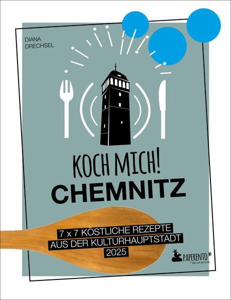 Das Chemnitz-Kochbuch mit kreativen Rezepten aus der Region. Wie schmeckt eigentlich eine Stadt? Von der Sonnenberg-Soljanka bis zur kalten Heckert-Platte, vom veganen Wildgatter-Gulasch bis zur Mousse der Moderne: Die einfachen und schnellen Rezepte liefern einen feinen Vorgeschmack auf Chemnitz, die Kulturhauptstadt Europas 2025. »Koch mich! Chemnitz«: Das sind 7 x 7 Ideen zum Nachmachen - von der Vorspeise bis zum Dessert. Autorin Diana Drechsel kocht aus Leidenschaft und ist in ihrer Heimat auf kulinarische Spurensuche gegangen. Entdecken! Ein Streifzug durch die Stadt Gestalten! Mach Chemnitz bunter Ausprobieren! Mit Platz für eigene Rezepte So schmeckt Chemnitz. Heimat. Einfach. Lecker.