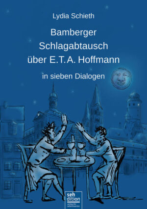 Bamberg, „gelegen in der anmutigsten Gegend“ Deutschlands, inspirierte den vielseitigen Schriftsteller E.T.A. Hoffmann (1776?-?1822) zu einigen seiner berühmtesten Geschichten. In einer höchst amüsanten und kenntnis­reichen Spurensuche spekulieren nicht nur Leute von heute in sieben Dialogen über Hoffmanns kompliziertes Leben und Werk. „Der war fei gar ned lang am Deader!“, sinnieren Bamberger Gärtner vor dem Museum in der Mittelstraße über den Alltag des Dichters. Andere streiten sich heftig über seine Vorliebe für Viecher. Zwei Studierende wollen ein schauerliches Grusel-Video über seine grotesken Horrorgeschichten drehen. Sogar „was ist schon normal?“ fragen Wissenschaftler. „Also des gehd echd ned, des is gelogen!“ Hat die beleidigte Bedienung der Traditionsgaststätte Schlenkerla damit Recht?