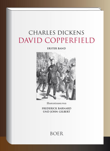 Dickens bezeichnete »David Copperfield« als sein Lieblingskind. Für die Literaturgeschichte hat das Werk eine hohe Bedeutung auch durch die vielen autobiographischen Züge, die darin enthalten sind. David Copperfield verlebt nach dem Tode seines Vaters mit seiner Mutter und der Magd Peggotty glückliche Kinderjahre. Nach der Wiederverheiratung seiner Mutter mit Murdstone muss er die Tyrannei Murstones und dessen Schwester bis zum Tode seiner Mutter ertragen. Er wird aus dem Haus geworfen und als Laufbursche in einer großen Londoner Weinhandlung untergebracht. Er wohnt bei Herrn Micawber, der aber wegen seiner Schulden ins Gefängnis kommt. Daraufhin faßt David den Entschluß, seine Tante Trotwood in Dover aufzusuchen. Die Tante nimmt sich seiner an und schickt ihn auf die Schule in Canterbury. Nach Abschluß der Schulzeit geht er nach London, trifft dort seinen Schulfreund Steerforth. Als er vor der Berufswahl steht, will er Rechtsanwalt werden und tritt in das Bureau des Advokaten Spenlow ein, nachdem er schon in Canterbury im Hause des juristischen Sachwalters seiner Tante, des Herrn Wickfield, verkehrt hat, und dessen Tochter Agnes er wie eine Schwester liebgewann. Bei einem Besuch in Yarmouth trifft er alles in großer Aufregung, da Steerforth die Nichte Peggottys, Emilie, entführt hat. David verlobt sich heimlich mit Spenlows Tochter Dora, gleich darauf verliert seine Tante einen bedeutenden Teil ihren Vermögens und zieht nach London zu David. Dieser muß jetzt den Plan, Rechtsanwalt zu werden, aufgeben, wird Zeitungsberichterstatter und versucht sich als Schriftsteller. Spenlow stirbt und läßt Dora in mißlichen Verhältnissen zurück