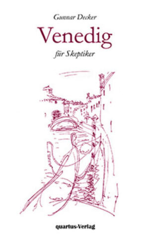 Der Heinrich-Mann-Preisträger Gunnar Decker verbringt seit Jahren den Sommer in Venedig. Der Band vereint seine diskreten Blicke hinter die Kulissen der oft verklärten Stadt, die ihren Untergang mit Grandezza zelebriert: „Die hier versammelten Beobachtungen und Überlegungen gelten nicht einem ‚verborgenen Venedig’ - denn hier liegt immer alles offen vor aller Augen - und man versteht es dennoch nicht. Es sind lauter Seitenblicke auf eine Stadt, die sich über Jahrhunderte auf wundersame - geradezu sture - Weise fast unverändert erhalten hat. Über das Geheimnis der Dauer wäre zu reden, das man nicht lösen, sondern immer nur weiter umkreisen kann. Ein Zuviel von gefährlicher Schönheit legt sich uns auf die Brust und macht das Atmen schwer. Wobei Venedig niemals vergisst, den vollen Preis, auf den es seine Schönheit taxiert, auch zu kassieren.“