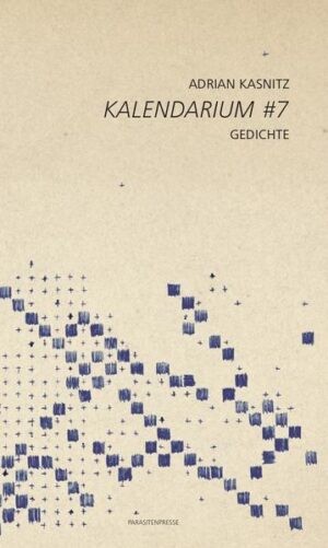 Juli, Hitze und überlaufende Sprache aus Schleifen und Wendungen. Das alles versammelt das Kalendarium #7 von Adrian Kasnitz, der siebte Teilband des Kalendarium- Projekts. Schwimmen, Melone essen, lieben, den Tag auskosten, als gäbe es kein Morgen, heißt auch zu wissen von der Brüchigkeit der Welt, dem verlorenen Paradies, von den Stellen, die schon zerstört sind, den sterbenden Korallenriffen, den eingepferchten Tieren, dem stinkenden Fluss. Immer begleitet von dem Wunsch, die Stadt zu fluten oder alles in Flammen aufgehen zu lassen. In Dystopie und Endzeitstimmung bei knapp 40° C gleiten die Texte. Und doch bleibt da der Versuch, das Glück zu fangen, „das Unwiederbringliche am Abend bei den Containern“. Die Gedichte sind „kleine versteckte Scherzpistolen / die wir uns in den Mund stecken, tief hinein“. Und wieder zum Vorschein kommt die Welt, die wir gerupft und verschlungen haben.