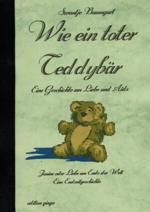 Dieses Buch enthält neben der Titelgeschichte auch die Endzeit-Geschichte "Janine oder Liebe am Ende der Welt" Wie ein toter Teddybär erzählt die Geschichte einer jungen Frau, die den Mann fürs Leben gefunden zu haben scheint. Nach einem Jahr erfährt sie, dass er HIV-positiv ist. Sie begleitet ihn bis zum Ende und erzählt von ihren Gefühlen und Erlebnissen im Umgang mit anderen Menschen, offen und ohne Schönmalerei oder Schwarzfärberei. Viele Leute, die diese Geschichte gelesen haben, gelangten zu der Überzeugung, sie sei authentisch. Das ist sie nicht, doch ich finde, es spricht für die Geschichte. Janine oder Liebe am Ende der Welt wird ebenfalls von der Hauptperson selbst erzählt, die gemeinsam mit ihrem Bruder in der Wüste Australiens den atomaren Schlag überlebt. Diese Geschichte ist eigentlich ein Brief, den die Erzählerin an ihre kleine Tochter schreibt, die ein Jahr nach dem Fall-Out gezeugt wird. Es ist die Geschichte zweier Menschen, die vielleicht den Grundstein legen für eine neue (bessere?) Menschheit, und die trotz der Katastrophe auch mit ihren ganz persönlichen Problemen klarkommen müssen. Und davon gibt es mehr als genug.