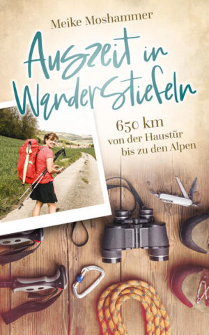 Eben noch in einem festen Arbeitsverhältnis, steht Meike plötzlich ohne Job da. Kurz ist sie deshalb besorgt und ratlos, doch dann beschließt sie, es als Chance zu sehen. Sie hat unverhofft Freizeit geschenkt bekommen! Zeit, mit der sie machen kann, was sie möchte. Und was sie möchte, weiß die ausgebildete Wanderführerin ganz genau: von der Haustür bis zu den Alpen wandern. Also packt sie ihren Rucksack, verabschiedet sich von Mann Andy und Kater Max und – läuft los. 650 km quer durch Deutschlands Süden legt sie zurück und folgt dabei überwiegend dem Fernwanderweg »Romantische Straße«. Diese abwechslungsreiche Route fordert sie jeden Tag von neuem auf unterschiedliche Art und Weise heraus. Was Meike in den 31 Tagen ihrer Wanderung erlebt, wie sie mit dem Alleinsein umgeht und wie sie an dieser Erfahrung wächst, schildert sie auf leichte und unterhaltsame Weise. >>Mit Packliste und zahlreichen Tipps zu Übernachtungen und Reiseplanung vom Profi.