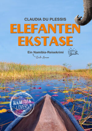 Elefanten Ekstase: Ein Gute-Laune-Namibia-Reisekrimi. Mit bayrischem Gemüt einen verschwundenen Naturschützer aufspüren: ein witzig-spannender Reiseroman. Urlaubslektüre & Geschenk für Afrika-Fans   Zwischen Safari und Vermissten-Suche: Ein bayrischer Urlaubskrimi in Namibia   Von Lupfershofen in die afrikanische Wildnis: Auch auf ihrer zweiten Reise durch Namibia sind die bayrischen Dorffreunde Fritz, Paul, Sepp und Hans hin und weg von der Wahnsinns-Wildnis dieses traumhaften Reiselandes. Zwischen sagenhaften Pirschfahrten und dem Genuss hiesiger Buschküchen-Schmankerl lassen sich die Kumpels die allgegenwärtige namibische Sonne auf den Bauch scheinen und schweben im siebten Safarihimmel!     Doch plötzlich zerschmettert eine Unglücksnachricht die Urlaubsidylle: der Naturschützer Martin, ein Bekannter von Hans, ist bei einer Kanufahrt auf dem Okavango verschollen. Logisch, dass sich das altbewährte Ermittlerteam aus der bayerischen Provinz aufmacht, den vermissten Umweltschützer zu finden, bevor es zu spät ist!   Mehr als ein Reiseabenteuer: 4 bayrische Hobbyermittler lösen einen Fall    Witziger und spannender Roman über Namibia, Elefanten und das größte Naturschutzgebiet in Afrika    Etosha-Nationalpark und der flussreiche Nordosten Namibias: Wilde Tiere und grandiose Landschaften  Bayrische Gemütsruhe und Naturschutz-Drama: ein afrikanisches Abenteuer     Der etwas andere Bayern-Krimi: auch für Nicht-Bayern ein Lesevergnügen!   Krimi-Autorin Claudia du Plessis lebte selbst lange in Namibia. Ihre Begeisterung für das Land prägt dieses originelle Krimi-Reisebuch. Die vier Freunde aus dem dörflichen Fußballverein sind ebenso hingerissen von Land und Leuten - Ehrensache, dass sie sich beherzt aufmachen den vermissten Naturschützer aufzuspüren!   Gehen Sie zusammen mit Fritz, Paul, Sepp und Hans auf eine turbulente Safari und fiebern Sie mit bei der Suche nach dem verschollenen Umweltschützer!   PS: Kennen Sie bereits Band 1: Nashorn Nirwana von Claudia du Plessis? In diesem Namibia Reisesoftkrimi sind die vier bayrischen Dorffreunde zum ersten Mal im Reiseland Namibia auf Safari unterwegs und stolpern mitten hinein in einen Fall von Nashorn-Wilderei. Selbstredend, dass auch hier das Ermittlerteam aus der bayerischen Provinz seine Expertise einsetzt, um den Nashorn-Mördern auf die Spur zu kommen!