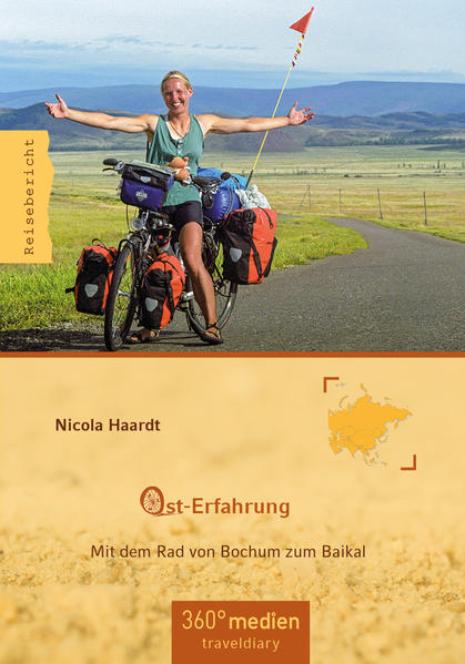 Lange war es nur ein Traum, dann packt Nicola Haardt ihr Fahrrad und fährt los - immer gen Osten. Ihr Ziel ist der Baikalsee, mehr als 6.000 km Luftlinie von ihrer Heimat entfernt. Ihr Weg führt sie durch Europa über den Ural bis nach Sibirien und Zentralasien ... Ein halbes Jahr lang radelt Nicola Haardt durch Osteuropa, das Baltikum und Russland, bis sie den Baikal erreicht. Überwältigt entscheidet sie spontan, dort in Sibirien zu überwintern, bevor sie über die Stan-Staaten den Rückweg antritt. Letztendlich ist sie anderthalb Jahre unterwegs, legt 20.000 km auf dem Rad zurück. Mit ihrer Ost-Erfahrung lässt sich Nicola auf ein Abenteuer ein zwischen sibirischer Tiefebene und dem Hochgebirge Zentralasiens, zwischen einsamer Lagerfeuerromantik und sich unter unglaublicher Gastfreundschaft biegenden Tischen. Sie genießt die Taufe in einem Eisloch im sibirischen Winter und übersteht die unerträgliche Hitze in der Wüste Usbekistans. Zu ihrem größten Ansporn werden die Menschen unterwegs