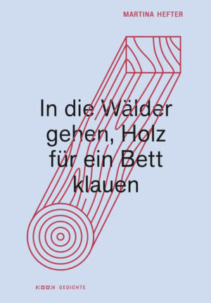 Martina Hefters Buch In die Wälder gehen, Holz für ein Bett klauen schillert zwischen Gedicht, Essay und szenischen Schreibformen. Wie schon in „Es könnte auch schön werden“, ihrer dichten Auseinandersetzung mit Pflegearbeit, sind die Texte im neuen Band so radikal persönlich, wie sie fiktional sind. Im titelgebenden Essay in Versen „In die Wälder gehen, Holz für ein Bett klauen“ schläft eine Mutter im übriggebliebenen, klapprigen Bett eines erwachsenen Kindes. Auf der Suche nach einem neuen Bett denkt sie über Holzwirtschaft und Möbelproduktion, über westlichen Lebensstandard und Askese nach. Welcher Preis ist für ein neues Bett zu zahlen? Ist es möglich, auf dem Fußboden zu schlafen? Kann Askese ein taugliches, gegenwärtiges Mittel sein, nachhaltig und ressourcenschonend, „gut“ zu leben? Im Mittelpunkt der Sage „Flammen“ steht Artemis Cynthia Moll, die seit ihrer frühen Jugend in einem Baumhaus im Wald lebt, Falken hält, Bogen schießt und das Wesen der Liebe erkunden will. In den Wald sind Klimaflüchtlinge aus Leipzig gezogen, die versuchen, ihre naiv- utopischen Vorstellungen von Gesellschaft zu verwirklichen und vielleicht grandios scheitern. „Flammen“ fragt zudem, inwieweit die Mythengestalt Artemis heute zum weiblichen Role- Model taugt, befragt das emanzipatorische Potenzial ihrer Attribute Fitness und Sportlichkeit, Kampfkunst, Falknerei und Asexualität. Im langen Gedichtmonolog „Linn Meier (†2019)“ spricht diese über ihre Zeit als magersüchtige Jugendliche und die Erfahrung sexueller Gewalt. Passagen der Reflexion über Fehlernährung und Hunger und des poetischen Sprechens, die die euphorischen Momente des Hungers widerspiegeln, stehen Passagen von großer Direktheit und Wut über das Erlebte gegenüber. „Geistern“ schließlich sind Gedichte, die Geister auferstehen lassen.