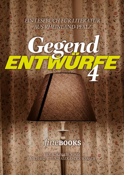 GEGEND ENTWÜRFE ist Lesebuch für und aus Rheinland-Pfalz und spiegelt seit 2018 die literarische Szene eines gerne mal unterschätzten Bundeslandes. Der vorliegende vierte Band versammelt Geschichten, Gedichte, Essays, Drehbuchfragmente, Fotografien und Produkte Künstlicher Intelligenzen von Sarah Beicht, Daniel Borgeldt, Monika Böss, Daniela Dröscher, Boris Eldagsen, Heiner Feldhoff, Elena Fischer, Volker Gallé, Dietmar Gaumann, Finn Holitzka, Myriam Keil, Annika Kemmeter, Ute-Christine Krupp, Root Leeb, Christoph Peters, Edgar Reitz, Guido Schulz, Tijan Sila, Wolfgang Sofsky, Sophie Stein, Florian Valerius, Julia Weber und Artem Zolotarov. Herausgegeben wird die Anthologie im Auftrag des Ministeriums für Familie, Frauen, Kultur und Integration Rheinland-Pfalz.