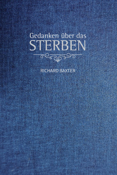 Schon Martin Luthers Gebet war es, dass Gott „ein seliges Ende beschere“. Und genau mit diesem Thema beschäftigt sich der puritanische Universalgelehrte RichardBaxter in einer sehr persönlichen Art und Weise. Er tut dies, indem er den Bogen schlägt von dem diesseitigen Leben zu dem Leben in der Ewigkeit. Baxter spricht all die Zweifel und Ängste an, die unser eigenes Herz erfüllen können, wenn es um das Sterben geht. Er zeigt, wie wir Trost, Zuspruch und Hoffnung finden können, um diese letzte große Prüfung in unserem Leben zu begegnen und bereit zu sein. „Gedanken über das Sterben“ ist ein Klassiker der theologischen Literatur. Dieses Buch wurde von unzähligen Generationen mit großem Gewinn gelesen. Schon der Sklavenbefreier William Wilberforce schöpfte aus diesem Buch-neben der Bibel-Trost und Zubereitung in seinen letzten Lebenswochen.