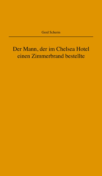 Der Mann, der im Chelsea Hotel einen Zimmerbrand bestellte Ein Mann soll eine Reise nach New York machen, meint zumindest seine Noch-Freundin, denn sie will ihn loswerden. Der bockige Mann sucht sich kurzerhand eine neue Freundin, aber die will sich gleich verloben.. In New York fühlt er sich zuerst so wohl, wie er sich erhofft hat, lässt im Geist all die prominenten Gäste des Chelsea Hotels an sich vorbei ziehen, sieht sich die Warteschlange vorm „Studio 54“ an und feiert mit einer Unbekannten deren 18. Geburtstag Doch dann geschieht ein Mord und bringt seine Welt ins Wanken. Eine Nacht in der Prager Altstadt Ein Mann mit Liebeskummer durchstreift die Prager Altstadt, genießt die böhmische Küche, erinnert sich an große Literaten und weiß nicht so recht, ob er sich im Hier und Jetzt aufhält oder in der Phantasie oder ob vielleicht beides Ineinander fließt. Ein sommerliches Schlosskonzert Ein klassisches Konzert für Cembalo und Oboe auf Schloss Schillingsfürst spült Gedanken an den Bauernkrieg von 1525 hoch, lässt Vergleiche von heute und damals aufkommen und vermischt beide Ebenen auf seltsame Art.