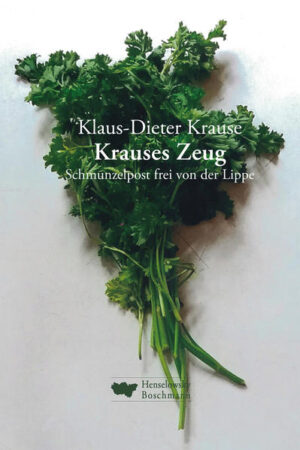 Ist denn die ganze Welt verrückt geworden? Diesen Eindruck kann man derzeit aus den Nachrichten gewinnen. Aber der Wahnsinn hat auch seine heiteren Seiten: Das Schmunzeln über Nebensächlichkeiten, über Kuriositäten und die aberwitzigen Aspekte des alltäglichen Lebens sorgen für die Dosis schrägen Humor, die es uns erleichtert, mit allen Widrigkeiten fertigzuwerden. "Krauses Zeug", pillenweise verabreicht, ist dazu ein wirksames Mittel. Zu den Nebenwirkungen befragen Sie Ihren Arzt oder Ihre Buchhändlerin.