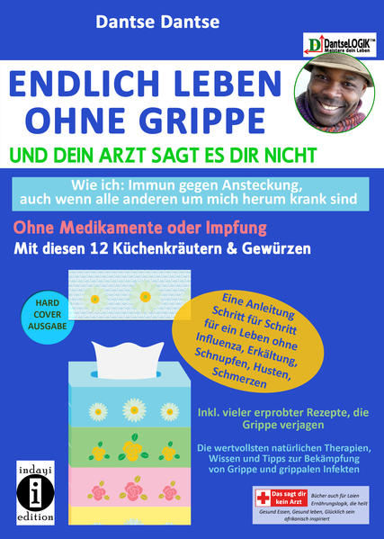 Endlich leben ohne Grippe und dein Arzt sagt es dir nicht - wie ich: immun gegen Ansteckung, auch wenn alle um mich herum krank sind - ohne Medikamente oder Impfung Mit diesen 12 Küchenkräutern & Gewürzen - Eine Anleitung: Schritt für Schritt für ein Leben ohne Influenza, Erkältung, Schnupfen, Husten, Schmerzen. - inkl. vieler erprobter Rezepte, die Grippe verjagen Die wertvollsten natürlichen Therapien, Wissen und Tipps zur Bekämpfung von Grippe und grippalen Infekten. von Dantse Dantse Ansteckungsresistent kannst du auch werden, so wie ich. Dein narrensicherer Leitfaden zur Behandlung und Vorbeugung von Grippe, Erkältung und Schnupfen. Dein narrensicherer Leitfaden zur Vorbeugung und Behandlung von Grippe, Erkältung und Schnupfen Ansteckungsresistent kannst du auch werden, wie ich: Ich bin tatsächlich Grippe und Erkältungsresistent geworden. Früher war ich sehr anfällig und litt enorm unter Grippe und Erkältung. Nun besiege ich seit Jahren diese Krankheit und bin frei davon, auch wenn um mich herum alle krank sind. Nie wieder Influenza, Erkältung, Schnupfen und ihre Symptome ist kein Werbeslogan. Es ist es Realität, die ich erlebt habe, mein Umfeld auch, meine Klienten auch. Jetzt bist du dran! Ich zeige dir in diesem Buch, wie es geht, wie ich im Laufe der Jahre sehr gute Rezepte erschafft haben, die dich in der Grippesaison fit halten und wenn du schon erkrankt bist, die Krankheit sehr schnell mit sehr wenig Symptomen heilt. Zuende ist die Zeit, in der du dich über Halsschmerzen, Kopfschmerzen, verstopfte Nase und Fieber beklagst. Du brauchst keine Schmerztablette, keine Impfung, keinen Medikamenten Dieses Wissen hier in diesem Buch ist eine ANLEITUNG SCHRITT FÜR SCHRITT FÜR EIN LEBEN OHNE INFLUENZA, ERKÄLTUNG, SCHNUPFEN OHNE MEDIKAMENTEN UND IMPFUNG NUR MIT KÜCHENKRÄUTERN UND GEWÜRZEN. Meine geheimen Rezepte, Schritt für Schritt erklärt, damit du nie wieder einen grippalen Infekt hast. Immun gegen Erkältung? Nie mehr Halsschmerzen, Kopfschmerzen, Reizhusten, verstopfte Nase und Fieber? Ja, das ist nun mit diesem Buch möglich. Ich persönlich bin seit Jahren erkältungsfrei und es ist egal, ob rund um mich alle Menschen krank sind oder nicht, ich werde nicht angesteckt. Du kannst - wie ich - ganzjährig, auf natürliche Weise gegen Erkältung und Grippe „geimpft sein“, nur mit diesen kleinen, aber großen Helden. Sie sind nicht nur ein mächtiger Keimbekämpfer und Immunitätsverstärker, sie halten auch die Erkältungsviren weg. Zumal Erkältung und Grippe VIRAL und nicht bakteriell sind, können sie nicht mit Antibiotika behandelt werden. Selbst das moderne Arzneibuch bietet nur sehr wenig wirksame antivirale Medikamente, die aber auch nur die Länge der Grippesymptome von 7 auf 6 Tagen reduzieren und einige Nebenwirkungen haben. Darum sind sie nicht die Lösung, aber machen Pharmafirmen reich. In der Erkältung und Grippesaison hören wir oft die Ärzte sagen, dass man viel Obst und Gemüse essen soll, um daraus Vitamine dem Körper zuzufügen, die das Immunsystem stärken sollen. Aber wem wurde schon damit geholfen? Ist das wirklich die Lösung? Helfen Obst und Gemüse überhaupt die Erkältung abzuwenden? Ich sage dir: Nein. Das gehört zu den zahlreichen Märchen in der Medizin, die wir als richtig empfinden, weil sie oft genug wiederholt und weitergegeben wurden. Ich kenne niemanden, der nach dem Verzehr von Paprika oder Trauben seine Halsschmerzen, seinen Reizhusten oder sein Fieber besiegt hat. Die echten Helden gegen diese Beschwerden siehst du jeden Tag, du benutzt sie aber oft nur, um deinem Essen einen würzigen Geschmack zu geben. Das meiste Obst und Gemüse hat ihren Gehalt an Nährstoffen verloren und wirkt nicht direkt antiviral oder antibakteriell. Was wirklich hilft - besser als Arzneien und Obst - sind Lebensmittel, die wir in unseren Küchen stehen haben und diese leider oft nur benutzen, um dem Essen einen besonderen Geschmack zu geben. Es handelt sich um Kräuter und Gewürze. Wusstest du, dass in 100g Bärlauch dreimal mehr und in 100g Basilikum 60-mal mehr Vitamin A enthalten ist als in Orangen? Dass Bärlauch dreimal so viel Vitamin C wie Orangen enthält? Wusstest du, dass Oregano die vierfache antioxidative Kraft von Blaubeeren, die zwölffache von Orangen und die 42-fache von Äpfeln hat? Kräuter und Gewürze sind wie Ferraris und Obst wie VW-Käfer. Sie sind die wahren und wirksamen Helden gegen Erkältung und Grippe und der ganzen Palette an Symptomen, wie Halsschmerzen, Kopfschmerzen, Schnupfen, Husten. Power Kräuter und Gewürze sind die beste Unterstützung des Immunsystems, um Erkältung und Grippe abzuwehren! Diese 10 antiviralen Kräuter und Gewürze sind die besten Hausmittel gegen Erkältung und Grippe. Sie enthalten mehr Vitamine, und Mineralstoffe als Obst und Gemüse, mit sehr starker antioxidativer Kraft. Sie sind direkt antiviral und antibakteriell, sind entzündungshemmend, schützen vor Infektion. Sie enthalten Zink. Zink ist ein guter Stoff, um eine Erkältung zu bekämpfen. Zink stört die Fähigkeit von Rhinoviren, die Erkältungen verursachen. Power Küchenkräuter und Gewürze können Keimen abtöten oder ihre Menge reduzieren, so dass es gar nicht zur Erkältung kommt. Sie schützen den Darm, der wiederum eine wichtige Rolle im Kampf gegen Erkältungs- und Grippeviren spielt. In diesem Buch erfährst du wichtige Informationen, die deine Gesundheit maßgeblich zum Positiven verändern werden: - Viele Erkenntnisse und Kenntnisse, die dir dein Arzt verbirgt, die dein Immunsystem auf ein hohes Schutzniveau stellen - Alles über Kräuter und Gewürze, ihre Heileigenschaften, was und wie sie im Körper wirken und warum sie besser sind als Obst und Gemüse - Alles über Erkältung, Viren und Bakterien - Wie und welche Kräuter und Gewürze das Immunsystem reparieren, schützen und heilen - Leckere antivirale, antibakterielle, antioxidative Gesundheitssauce, die Entzündungen beseitigen - Rezepte zur Selbstherstellung von Heilölen, Aschen, Umschlägen, Kompressen, Tinkturen - die Krankheiten wie Erkältung und all ihre Symptome bekämpfen - Top Kräuter- und Gewürzrezepte, die magisch schmecken und Viren effektiv bekämpfen - Und das Beste kommt immer zum Schluss: Meine geheimen Rezepte, Schritt für Schritt erklärt, damit du nie wieder eine Erkältung hast - Und vieles mehr Mit diesem Buch brauchst du keine Angst mehr vor Viren und bakteriellen Infektionen, vor Grippe, Erkältung, COVID-19 zu haben. In diesem Buch findest Du Kapitel wie... 1: Einleitung 2: Man verdient mit Ingwer nicht annähernd so viel wie mit Amoxicillin 3: Hinter der Schulmedizin steckt ein hartes Geschäft, das das Ziel der Heilung diktiert Und noch viele Weitere!