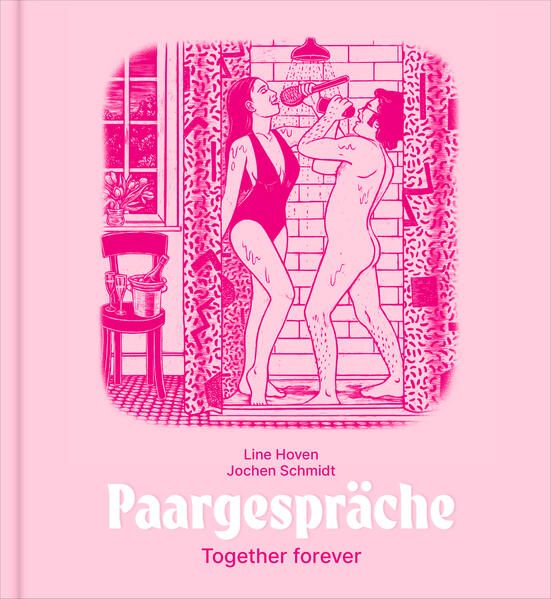 Wer liebt, der spricht - am besten miteinander. Das ist manchmal schwierig, oft aber auch humorvoll, intelligent und unterhaltsam, vor allem, wenn da berühmte Paare reden. In 25 fast wahren Paargesprächen finden Jochen Schmidt und Line Hoven heraus, was es bedeutet, ein Paar zu sein und sich zwischen Kita, Müllrunterbringen, Homeoffice und Einkaufen immer noch zu lieben. Von Terence Hill und Bud Spencer lernen wir gewaltfreie Kommunikation, Jeanne-Claude & Christo zeigen uns, wie man am besten Geschenke verpackt, Moneypenny & James Bond erklären, warum sich auch Männer um Elternzeit bemühen sollten und von Andre Agassi & Steffi Graf lernen wir, dass es kein Tennis braucht, um die Liebe fürs Leben zu finden. Ein sehr gutes Geschenk zum Valentinstag, zur Hochzeit - oder lieber gleich zur Scheidung? Absurde und unterhaltsame Paargespräche von Jochen Schmidt, originell illustriert von Line Hoven. Mit den beru?hmten Paaren Maid Marian & Robin Hood — Yoko Ono & John Lennon — Uschi Obermayer & Mick Jagger — Romina & Al Bano — Engels & Marx — Baktus & Karius — Steffi Graf & André Agassi — Anna und Johann Sebastian Bach — Grimes & Elon Musk — Schiller & Goethe — Terrence Hill & Bud Spencer — Moritz & Max — Aschenputtel & Dornröschen u.v.a.