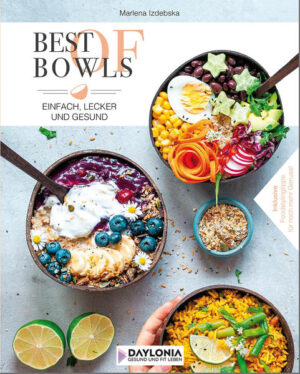 Hast du Lust, dich gesund und bewusst zu ernähren? Dann sind die Clean-Eating-Rezepte der Food-Bloggerin Marlena Izdebska genau das Richtige für dich. Abwechslungsreiche Bowl-Rezepte, aber auch andere vegane und vegetarische Gerichte fürs Frühstück, den Lunch oder das Abendessen warten darauf, von dir nachgekocht zu werden. Damit die Seele nicht zu kurz kommt, enthält die Rubrik „Sweets“ eine zauberhafte Auswahl süßer Leckereien. 65 Rezepte (60 vegane + 5 vegetarische) bieten nicht nur eine perfekte Kombination aus gesunden Zutaten und einzigartigem Geschmack, sie geben auch optisch richtig was her. Dank der Foodstyling-Tipps kannst auch du für echte Hingucker in deiner Küche sorgen. Schnell gezaubert, für kulinarische Gaumenfreuden! „Best of Bowls“ ist perfekt für alle, die gesund genießen möchten - ganz ohne Fleisch, ohne übermäßig viel Zucker und künstliche Aromen.