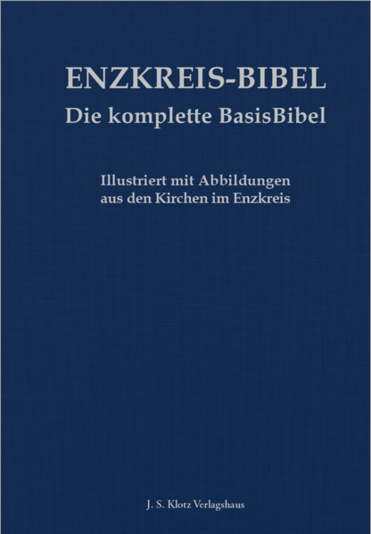 Der biblische Text hat in Europa, hat in der Kulturgeschichte unseres Kontinents tiefe Spuren hinterlassen. Kein Stadtbild, keine historische Architektur, keine Buchkunst und kein Kunsthandwerk war in den zurückliegenden Epochen ohne biblische Bezüge denkbar. Auch in unserer Region hat die Bibel ihren sichtbaren Niederschlag gefunden-in den Kirchen des Enzkreises sowie darüber hinaus in besonderen sakralen Kunstwerken, durch die unsere Ortschaften im heutigen Enzkreis biblisch „verortet“ werden. Dass der Enzkreis eine historisch interessante Landschaft darstellt, ist unter anderem dem Umstand geschuldet, dass der Enzkreis genau genommen gar keine Landschaft ist. Sein „Schicksal“, keiner Region im klassischen Sinne anzugehören, ist zugleich seine kulturelle Stärke. So tangiert der Enzkreis als Verwaltungseinheit zugleich den Kraichgau im Norden, den Nordschwarzwald im Süden, Baden im Westen, Württemberg im Osten. Der Enzkreis umgibt die Stadt Pforzheim, hat jedoch eigene Zentren. Im Westen sind die Ortschaften nach Karlsruhe orientiert, alte Amtssitze wie Stein haben hier ihr ganz eigenes Gepräge. Im Osten sind es das Kloster Maulbronn und die alte Post- und Handelsroute, die Ortschaften wie Heimsheim, Lienzingen und Knittlingen florieren ließen. Kurz gesagt: Der Enzkreis ist vielfältig. Ebenso vielfältig ist dieser flächenmäßig kleine Landkreis darum auch in seiner kirchlichen Landschaft. Katholisch geprägte Ortschaften liegen dicht an dicht neben solchen, die seit bald 500 Jahren evangelisch geprägt sind. Diese kulturellen und kirchlichen Schätze lassen sich nun mit Blick auf die Bibel nochmals ganz neu einordnen. Mit der vorliegenden Enzkreis-Bibel soll daher einerseits der biblische Text durch herausragende kirchliche Orte der Region geziert werden. Andererseits soll aber vor allem der biblische Text dazu anregen, diese kirchlichen Orte nochmals ganz neu zu betrachten. Nicht zuletzt aus diesem Grunde sind viele Abbildungen auch an jener Stelle in den Text eingefügt, wo sie nun vorgefunden werden. Nicht immer bestehen diese Bezüge und doch sind vielerorts Verweise zu finden und somit die sakralen Orte der Region im wahrsten Wortsinne neu „verortet“. Die Enzkreis-Bibel ist ein lang gehegtes Desiderat. Sie soll zudem Auftakt und Motivation zu weiteren und ähnlichen Projekten dieser Art sein. Hierin liegt eine große Chance der theologischen Vermittlung.