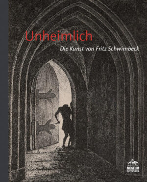 Anfang des 20. Jahrhunderts entstanden in Europa zahlreiche Kunstwerke, in denen das Unheimliche, das Grauen, seinen Ausdruck fand. Ein Meister in der Inszenierung des Unheimlichen war der Künstler Fritz Schwimbeck (1889−1977). Schwimbeck wuchs im Friedberger Schloss auf. Die meiste Zeit seines Lebens verbrachte er jedoch in München, wo er sich in den 1910er/20er- Jahren in einem Kreis von Schriftstellern, Künstlern und anderen Intellektuellen bewegte. In diesen Jahren entwarf er grafische Zyklen mit Motiven des Unheimlichen, die ihre Prägung in den Schrecken des Ersten Weltkriegs, aber auch in Krankheit, Schmerz und Begegnung mit dem Tod erhalten hatten. Darüber hinaus illustrierte Schwimbeck zeitgenössische Bücher aus dem Bereich der phantastischen Literatur wie Gustav Meyrinks Romane „Der Golem“ (1915) oder „Das grüne Gesicht“ (1916), aber auch Literaturklassiker von William Shakespeare oder Heinrich von Kleist. Die Verwendung von Schattengestalten und gezielt eingesetzten Lichtquellen sowie subtilen Hell- Dunkel- Abstufungen verleihen seinen Arbeiten einen geheimnisvollen Charakter.