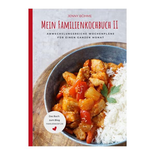 Als Fortsetzung des ersten Wochenplan-Kochbuchs enthält es 40 weitere Rezepte für einen ganzen Monat, easy peasy eingeteilt in 4 fertige Wochenpläne.