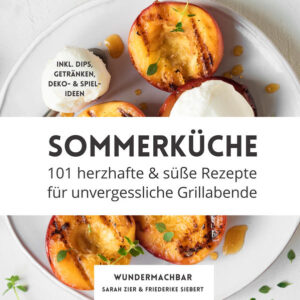 Wenn die Temperaturen zweistellig werden ist es nicht mehr lange - und dann ist Sommer. Mit dieser Jahreszeit verbinden wir Sonnenschein, gute Laune sowie die Zeit draußen und in der Natur. Damit du für deinen nächsten Grillabend oder auch für spontane Grillpartys bestens vorbereitet bist, haben wir für dich 101 Rezepte zusammengestellt, die deinen und den Gaumen deiner Gäste verzaubern werden. Wähle aus über 19 abwechslungsreichen Salaten, die von exotisch bis klassisch reichen! Entscheide dich für ein besonderes Fleisch- oder Fischgericht, oder suche dir ein vegetarisches oder veganes Rezept aus. Deinem Geschmackserlebnis steht nichts mehr im Wege! Da das Beste bekanntlich zum Schluss kommt, haben wir für dich leckere Dessertrezepte vom Grill und aus der Küche in diesem Buch vereint. Damit dein Grillabend nicht nur kulinarisch, sondern auch optisch ein Erfolg wird, haben wir für dich zudem tolle und nützliche Deko-Ideen zusammengestellt, die deine Gäste und du lieben werdet. Mit diesem Buch erhältst du alles, was du für einen abwechslungsreichen Grillabend mit besonderem Essen, erfrischenden Getränken und wunderschönen Deko-Ideen benötigst und machst sowohl ,VegetarierInnen, VeganerInnen als auch FleischesserInnen glücklich. Inhalte des Buchs auf einen Blick: 101 Rezepte, davon - 43 herzhafte Gerichte und Brote - 24 süße Naschereien - 20 Dips, Saucen, Pesto- und Butter-Varianten - 14 Getränke Plus: 6 Deko- und Spiel-Ideen