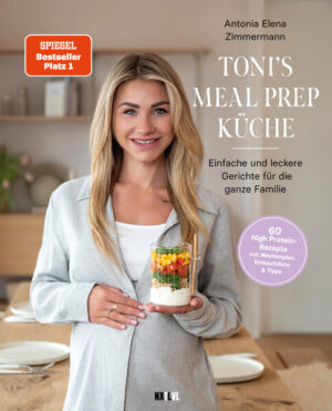 Entdecke 60 High-Protein-Rezepte im neuen Kochbuch der Fitness- und Food-Influencerin Antonia Elena, auch Toni genannt. Seit 2017 teilt sie auf ihrem Instagram-Account @antoniaelenaoffical leckere und insbesondere gesunde Rezepte sowie Spannendes aus ihrem Alltag mit über 1 Mio. Menschen und hat nun ihre geballte kulinarische Expertise in diesem Buch vereint. Entdecke die kreativen Meal-Prep-Ideen, um den Alltag im Punkt gesunder Ernährung für dich und deine Familie zu erleichtern. Ob Frühstück, Mittag- oder Abendessen, sättigende Salate, wärmende Suppen oder leckere Aufläufe: Fast alle Gerichte sind in unter 30 Minuten einfach vorzubereiten. Profitiere außerdem von praktischen Tipps, sowie einem Beispiel-Wochenplan plus Einkaufsliste.