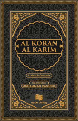 Entdecken Sie die Weisheit Allah's in ihrer reinsten Form mit unserem exquisiten Buch "Al Koran Al Karim". Diese einzigartige Ausgabe verbindet den spirituellen Reichtum des Arabischen Originaltextes mit einer präzisen und respektvollen deutschen Übersetzung von mUhammad Rassoul. Der hochwertige Ledereinband verleiht diesem Meisterwerk eine zeitlose Eleganz und verspricht eine angenehme Haptik bei jeder Berührung. Mit 604 Seiten bietet diese Erstauflage des Ayde Verlags nicht nur eine umfassende Erfahrung des heiligen Textes, sondern auch eine sorgfältige Präsentation, die Ihre spirituelle Reise bereichern wird. Tauchen Sie ein in die tiefgründigen Botschaften des Korans, die in einem harmonischen Zusammenspiel von Arabisch und Deutsch präsentiert werden. Der sorgfältig gestaltete Ledereinband symbolisiert nicht nur Qualität, sondern auch die Wertschätzung für die Bedeutung dieses heiligen Buches. Möge diese Ausgabe Sie dazu inspirieren, die Worte Allahs in Ihrem täglichen Leben zu integrieren