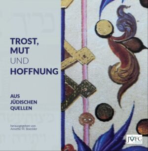 Eine Sammlung von 60 Texten in Deutsch und Hebräisch, Aphorismen, Lieder, Gedichte und Geschichten aus der 3000jährigen Weisheit des Judentums, die in herausfordernden Situationen des Lebens, wie Krankheit, Sterben, Trauer, Flucht, Krieg, u.a. Trost, Mut und Hoffnung vermitteln wollen. Die Zitate eignen sich sowohl zur eigenen Meditation als auch zum Vorlesen. Mit Zitaten aus Bibel, Talmud, Midrasch und Gebetbuch, sowie von Salomo ibn Gabirol, Moses Maimonides, Moses aus Coucy, Moses Mendelssohn, Rabbi Nachman von Braclaw, Malbim, Leopold Stein, Fanny Lewald, Israel Abrahams, Berta Pappenheim, Saul Tschernikowsky, Abraham Geiger, Leo Baeck, James Oppenheim, Alice Lucas, Yehoash, Caesar Seligmann, Abraham J. Heschel, Zelda Mishkovsky, Eugene Heimler, Yuli Daniel, „Elima“, Hugo Gryn und Sylvia Rothschild. Illustriert mit 35 stimmungsvollen Photos mit Eindrücken aus dem jüdischen Europa.