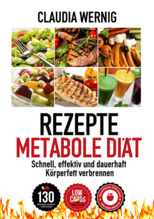 Das Buch REZEPTE für die METABOLE DIÄT ist die ideale Ergänzung des Bestsellers METABOLE DIÄT. Erfahren Sie wie das erfolgreiche und wissenschaftlich erprobte LOW CARB Ernährungssystem funktioniert und wie Sie es einfach und praktisch anwenden. Über 130 Rezepte helfen Ihnen dabei die kohlenhydratarmen Mahlzeiten unkompliziert in Ihre tägliche Ernährung einzubauen. Autorin Claudia Wernig hat dafür leckere Rezepte zusammengestellt, die gesunde Abwechslung auf den Tisch bringen: Salate Suppen & Eintöpfe Vorspeisen, Snacks & Kaltgerichte Eierspeisen Hauptgerichte mit Fleisch, Fisch, Geflügel Wok-Gerichte Burger Sommerliche Grillgerichte Saucen & Dips Desserts, Eiscreme & Muffins Protein Smoothies Alle Rezepte mit einfacher und verständlicher Zubereitung, hilfreichen Nährwertangaben (Kohlenhydrate, Eiweiß, Fett und Kalorien sowie mehrfach ungesättigte Fettsäuren und Ballaststoffe). Dazu erfahren Sie zahlreiche Tipps und Tricks für die einfache Zubereitung der Mahlzeiten. Besonders hilfreich sind die detaillierten LOW CARB Wochen-Ernährungspläne für 1000, 2000 und 3000 Kalorien pro Tag. Abgerundet wird das Buch „Rezepte für die Metabole Diät“ mit einem extra Kapitel KRÄUTER & GEWÜRZE ABC und ausführlicher Vorstellung hilfreicher Küchengeräte. Für die NEUAUFLAGE 2015 wurde der erfolgreiche Bestseller komplett überarbeitet, mit neuen Inhalten, neuem Design und Farbfotos.