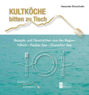 Was braucht es für ein gutes Essen? Gute Köche, gute Rezepte und gute Produkte. Die Region Villach - Faaker See - Ossiacher See bietet alles. Die Starköche des Genussfestivals "Küchenkult" zeigen, dass das Sprichwort wonach viele Köche den Brei verderben, nicht gilt. In diesem Buch geben sie ihre Geheimnisse preis und laden zum Nachkochen ein. Der renommierte Gourmetjournalist Alexander Rinnerhofer hat die Kultköche besucht, ihnen ihre Rezepte entlockt und sich auf die Spuren ihrer regionalen Produzenten gemacht. Das Ergebnis ist ein facettenreiches Kochbuch, das auch als Reiseführer in das Herz Kärntens verwendet werden kann.