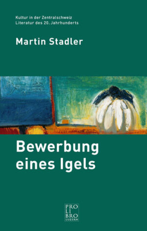 Martin Stadlers erster Roman «Bewerbung eines Igels» erschien erstmals 1982. Er enthält eine Befragung des Gottesglaubens und eine radikale Auseinandersetzung mit Religion und konservativem Regionalismus. Der Faszination durch die Schönheit und geistige Weite der Liturgie steht die Engherzigkeit im katholischen Heimatmilieu gegenüber. Dieses literarische Debüt ist von hintergründiger Ironie. Es ist die Bewerbungsschrift eines Autors, der durchaus gesonnen ist, weiterhin seine Stacheln zu zeigen.