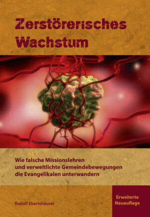 Unter den Evangelikalen machen neue Entwicklungen von sich reden: missionale „City Churches“, „organische Hausgemeinden“, kontextualisierte Gemeindebewegungen von Muslimen, die sich „Jesus-Jünger“ nennen, neue „missionale“ und „ganzheitliche“ Missionslehren, die das sozialpolitische Engagement vor die Evangeliumsverkündigung stellen. All diese beunruhigenden und unbiblischen Entwicklungen gehen zurück auf Missionslehren der Ökumene und auf Gemeindekonzepte aus der Gemeindewachstumsbewegung. In diesem Buch werden diese falschen Lehren und verführerischen Entwicklungen gründlich untersucht und widerlegt. Der Verfasser zeigt anhand vieler Bücher und Internetquellen auf, wie die Lausanner Bewegung und besonders die „Gemeindewachstumsbewegung“ immer mehr falsche Lehren unter den Evangelikalen verbreitet hat: die Verwirklichung des Reiches Gottes hier und jetzt, der verfälschte Auftrag, heute ganze Nationen zu Jüngern zu machen