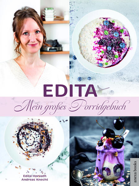 Porridge, ein schlichter Brei aus Haferflocken? Das war einmal! Edita präsentiert eine vielseitige und breite Auswahl an kreativen Ideen. Unter den gesunden und bekömmlichen Rezepten befinden sich etliche gluten­freie Alternativen, die unter anderem auf Amarant, Quinoa, Hirse oder Buch­weizen basieren. Hinweise auf laktose­freie Produkte fehlen nicht. Die fruchtigen und herzhaften Kreationen garantieren den erfolgreichen Start in den Tag und die salzigen Gaumenfreuden sorgen für die gesunde Verpflegung zwischendurch. Edita veredelt ihre Köstlichkeiten variantenreich mit Früchten, Nüssen und verschiedenen Superfoods. Overnight-­Rezepte und knusprige Granolavarianten runden ihre attraktiven Porridge-Delikatessen ab. Über 70 innovative, leicht verdauliche und vorzügliche Rezepte liefern Energie für den ganzen Tag. Viel Spaß beim Zubereiten und Genießen!