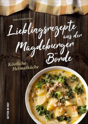 Sie schmecken nach Kindheit, Omas Küche und Urlaub in der Börde: Salka Schallenbergs Lieblingsgerichte. Die leidenschaftliche Hobbyköchin vereint rund 60 köstliche Kochideen aus der Gegend rund um Magdeburg, Wolmirstedt und Köthen, vom Wrukentopf bis zur Steckrübenpizza. Möglichst natürliche Zutaten sind ihr dabei genauso wichtig wie eine leichte Zubereitung. Dazu gibt es Extratipps rund um die Süße Tour, die beliebte Zuckerroute durch die Börde.