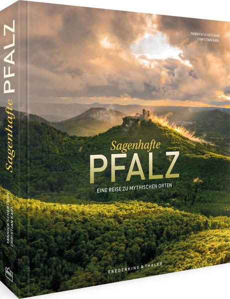 Geheimnisvolle Pfalz – Bildband Rheinland-Pfalz Mittelalterliche Bauten, bizarre Gesteinsformationen und verwunschen anmutende Landschaften: magische Fotografie zum Schwelgen in der Vergangenheit. Entdecken Sie die Magie der Pfalz in einem unvergleichlichen Bildband: Stimmungsvoll in Szene gesetzte Schauplätze bilden die Kulisse für eine Reise in vergangene Zeiten. Sagen, Mythen und Legenden schlagen den Bogen in unsere Zeit, in der die malerische Pfalz noch so unberührt scheint wie einst. Die Reichsburg Trifels, die Altschlossfelsen im Pfälzerwald oder der Klostersee im Spießwoogtal – mystische Landschaften, die so viel zu erzählen haben. Verwunschene Ruinen, mystische Wälder: Entdecken Sie die sagenhafte Pfalz Mit Zitaten aus Volksmärchen, Sagen und Mythen Ausdrucksstarke, bildgewaltige Fotografie