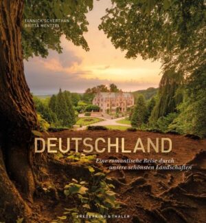 Ein Bildband über die Schönheit poetischer Landschaften Auf den Spuren von Schriftstellern, Malern und Philosophen durch Deutschland Deutschland, das Land der Dichter und Denker, bietet weit mehr als bloße Reisemöglichkeiten. In der Tat, es ist das Land der reisenden Poeten. Unser Bildband "Deutschland – Eine romantische Reise durch unsere schönsten Landschaften" entführt Sie auf eine einzigartige Reise durch die atemberaubenden Naturlandschaften, die einst deutsche Geistesgrößen zu ihren Meisterwerken inspirierten. Schon immer hat die Natur in Deutschland Künstler und Schriftsteller in ihren Bann gezogen. Erleben Sie die wilden Küsten und Ufer, die von den tosenden Wellen des Meeres geprägt sind und Inspiration für das epische Werk des Schimmelreiters boten. Entdecken Sie den Harz, wo Hexen tanzen und Legenden erwachen. Reisen Sie in die majestätische Alpenregion, in der rote Rehe und blaue Reiter den Zauber der Landschaft verkörpern. Unser Bildband fängt die Essenz dieser magischen Orte mit stimmungsvollen Bildern ein, die den Geist der Zeit und die Seele Deutschlands widerspiegeln. Diese beeindruckenden Aufnahmen nehmen Sie mit auf eine Reise, bei der Sie nicht nur die Naturschönheiten, sondern auch die Kreativität und Inspiration spüren, die diese Landschaften seit jeher entfachen. "Deutschland - Eine romantische Reise durch unsere schönsten Landschaften" ist mehr als nur ein Bildband, er ist ein Fenster zu den Schätzen der deutschen Natur und Kultur. Bestellen Sie Ihr Exemplar noch heute und tauchen Sie ein in die Romantik und Pracht, die Deutschland zu bieten hat. Poetisch entrückte Landschaftsbilder zeigen Deutschlands Vielfalt und Schönheit Von Rügen bis ins Berchtesgadener Land, von der Eifel bis zum Spreewald Hochwertiger Bildband mit Leineneinband Schöne Geschenkidee zu Weihnachten oder zum Geburtstag für Naturliebhaber, Reiselustige, Kultur- und Geschichtsinteressierte, Kunstliebhaber und Bücherwürmer