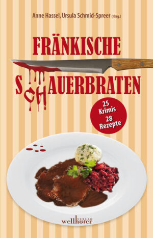 Das perfekte Verbrechen und fränkische Köstlichkeiten? Kein Widerspruch für 25 regional tätige Autoren, die in spannungsgeladenen, heiter-beschwingten und auch mal schaurig-skurrilen Geschichten in die Abgründe fränkischer Kochtöpfe geschaut haben. Das Ergebnis kann sich schmecken lassen. Vom Rollbraten über den unvergleichlichen S(ch)auerbraten bis zum fränkischen Apfelkuchen und Quittenlikör zieht sich eine mörderische Spur durch das schöne Frankenland. Wohl bekomm’s!