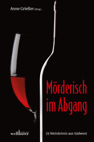 Breisgau, Ortenau, Kaiserstuhl, Bodensee und Markgräflerland - Top-Adressen für edle Tropfen und nicht so edle Absichten. Denn im sonnigen Südwesten gedeihen nicht nur die Trauben besonders gut. Es gären Habgier, Eifersucht und Mordlust im gemütlichen Ländle, die dem Wein eine Note verleihen, die so süß ist wie der Tod. Lassen Sie sich einladen zu einer Weinprobe der besonders aufregenden Art. 20 bekannte Autorinnen und Autoren servieren schwarzhumorige Tröpfchen mit Schuss aus dem malerischen Südbaden. Wohl bekomm’s!