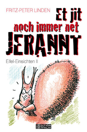 Zweite Runde: Noch mehr Eifel-Einsichten aus dem Trierischen Volksfreund - 100 Samstagskolumnen von Fritz-Peter Linden, versehen mit einigen Studien über das Wappentier der Kolumne, natürlich das Eichhörnchen. Dieser Band versammelt alle 'Einsichten' von November 2011 bis Oktober 2013, ergänzt durch ein paar Zugaben. '. mit einem Schuss Mark Twain und der Gewitztheit und dem intimen Wissen eines Lokalreporters, der sie alle kennt und vor allen Dingen auch sich selbst in allen Anekdoten und Geschichten nicht ausnimmt, sondern sich als einer von denen begreift, die er so trefflich einfühlsam beschreibt.' (Norbert Scheuer zu 'Et jit net jerannt') 'Wer die Eifel und ihre Bewohner kennt, weiß, dass diese kaum etwas mehr lieben, als über sich selbst zu lachen. Dazu haben sie in diesem Buch Gelegenheit genug.' (Kölner Stadt-Anzeiger zu 'Et jit net jerannt')